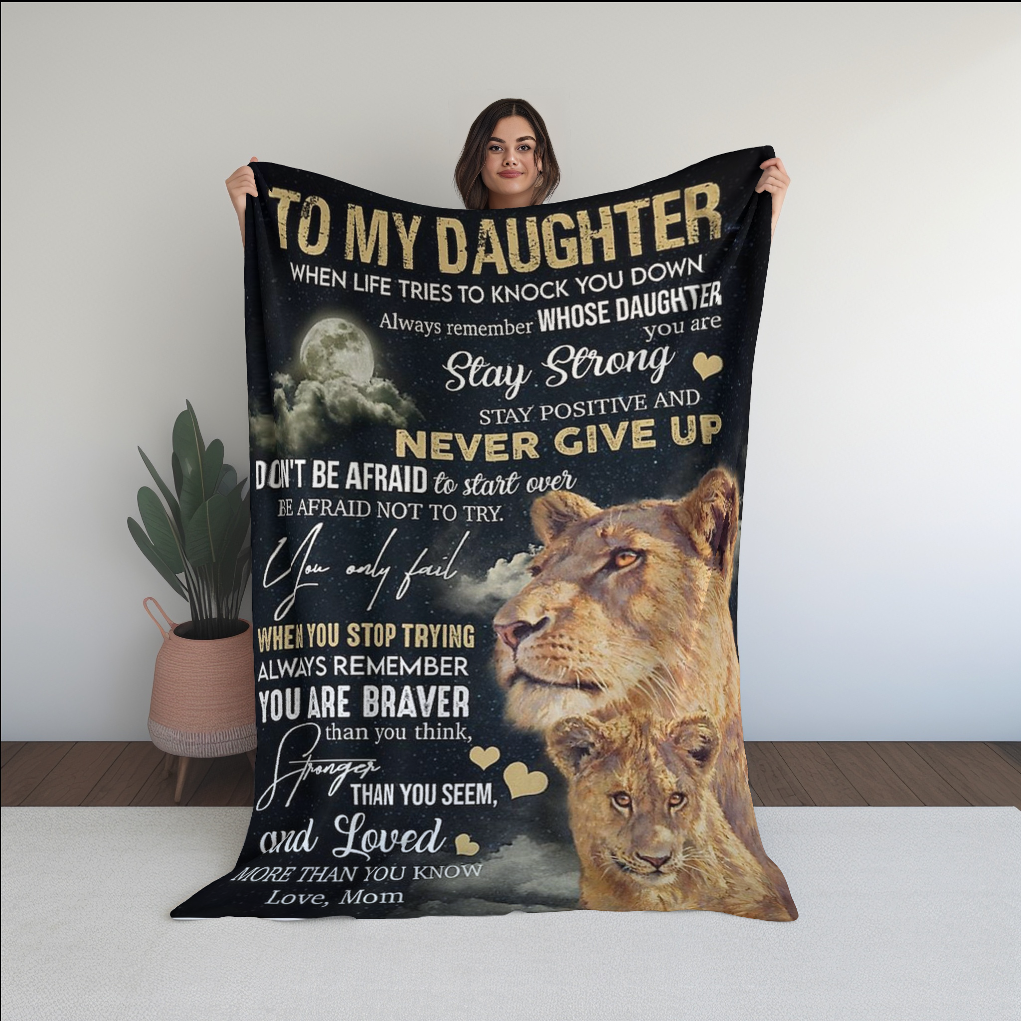 Daughter Gift Blanket – A Tender Message from Mom