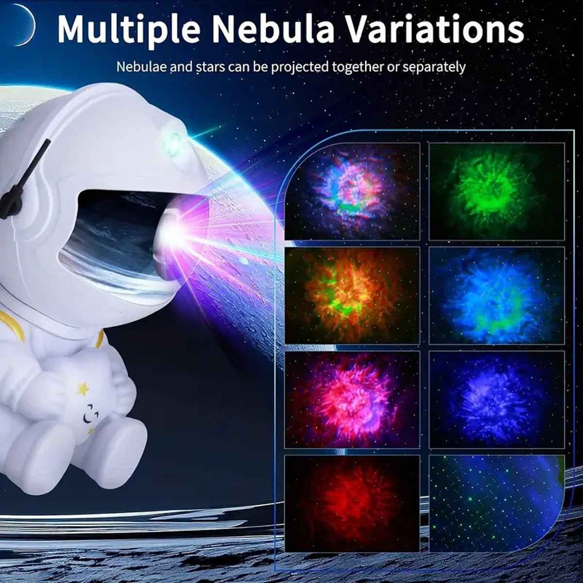 Astronaut Starry Night Light Projector