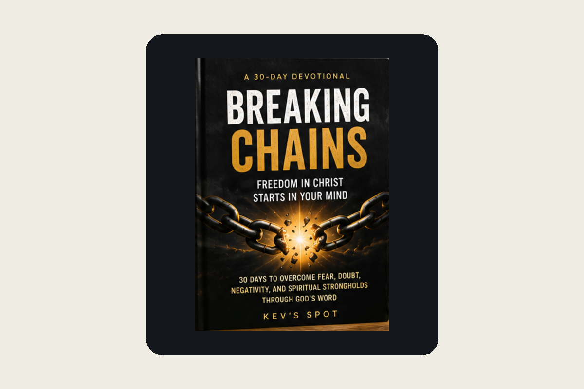 Breaking Chains devotional on tablet