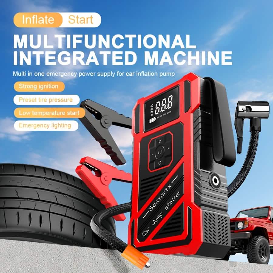 2-in-1 Car Jump Starter & Tire Inflator (3000A, 150PSI)