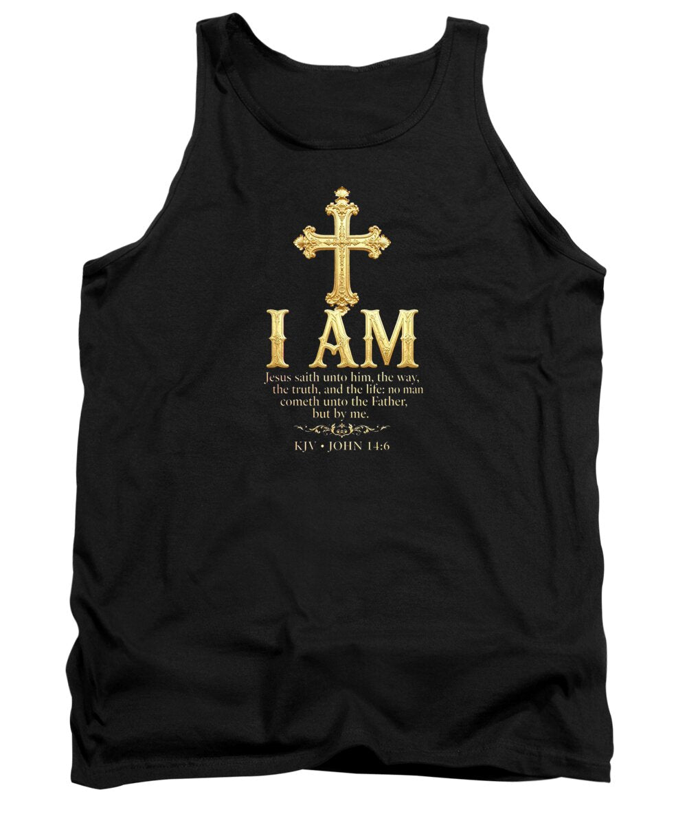 Golden Cross — Biblical Quote Women's Tank