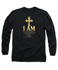 Golden Cross — Biblical Quote Long-Sleeve Tee