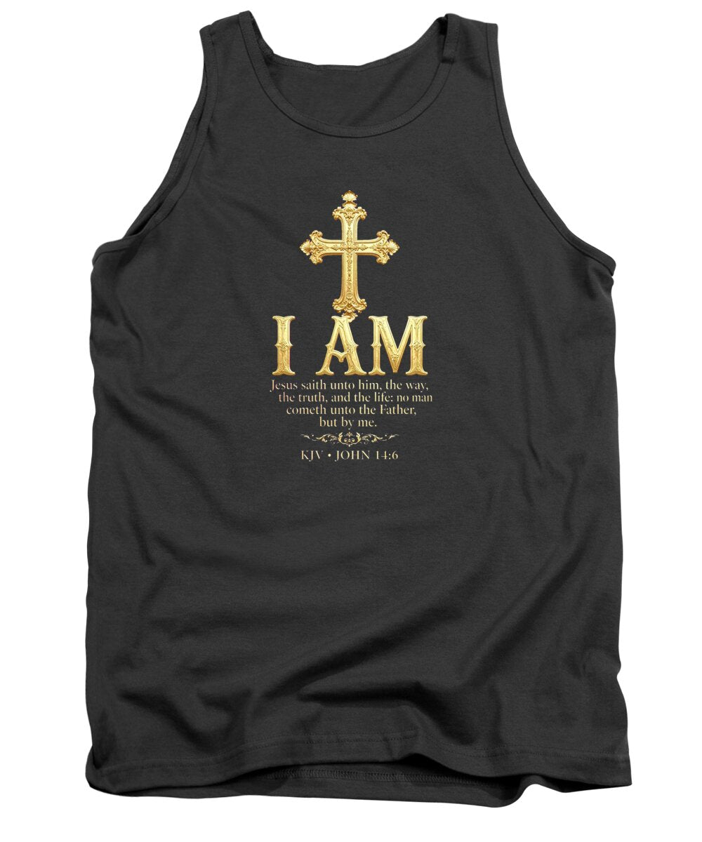 Golden Cross — Biblical Quote Women's Tank