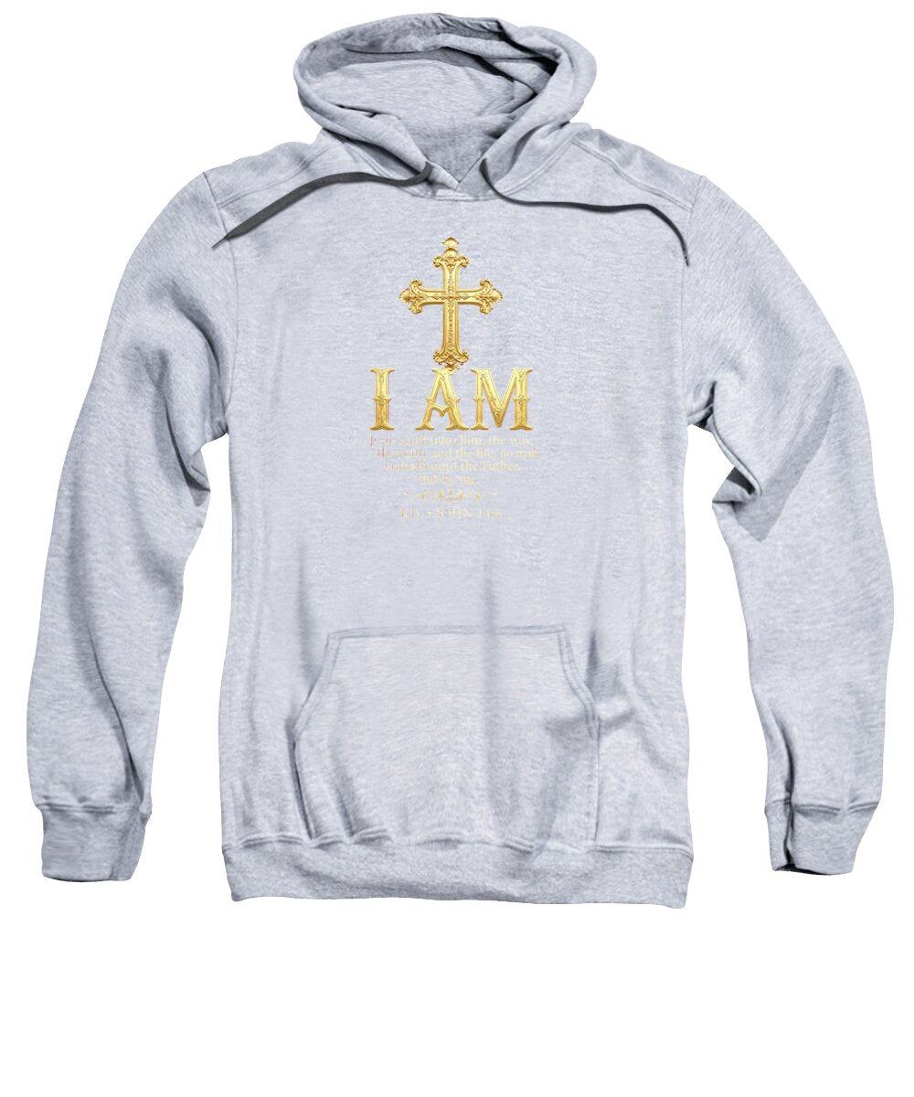 Golden Cross — Biblical Quote Sweatshirt