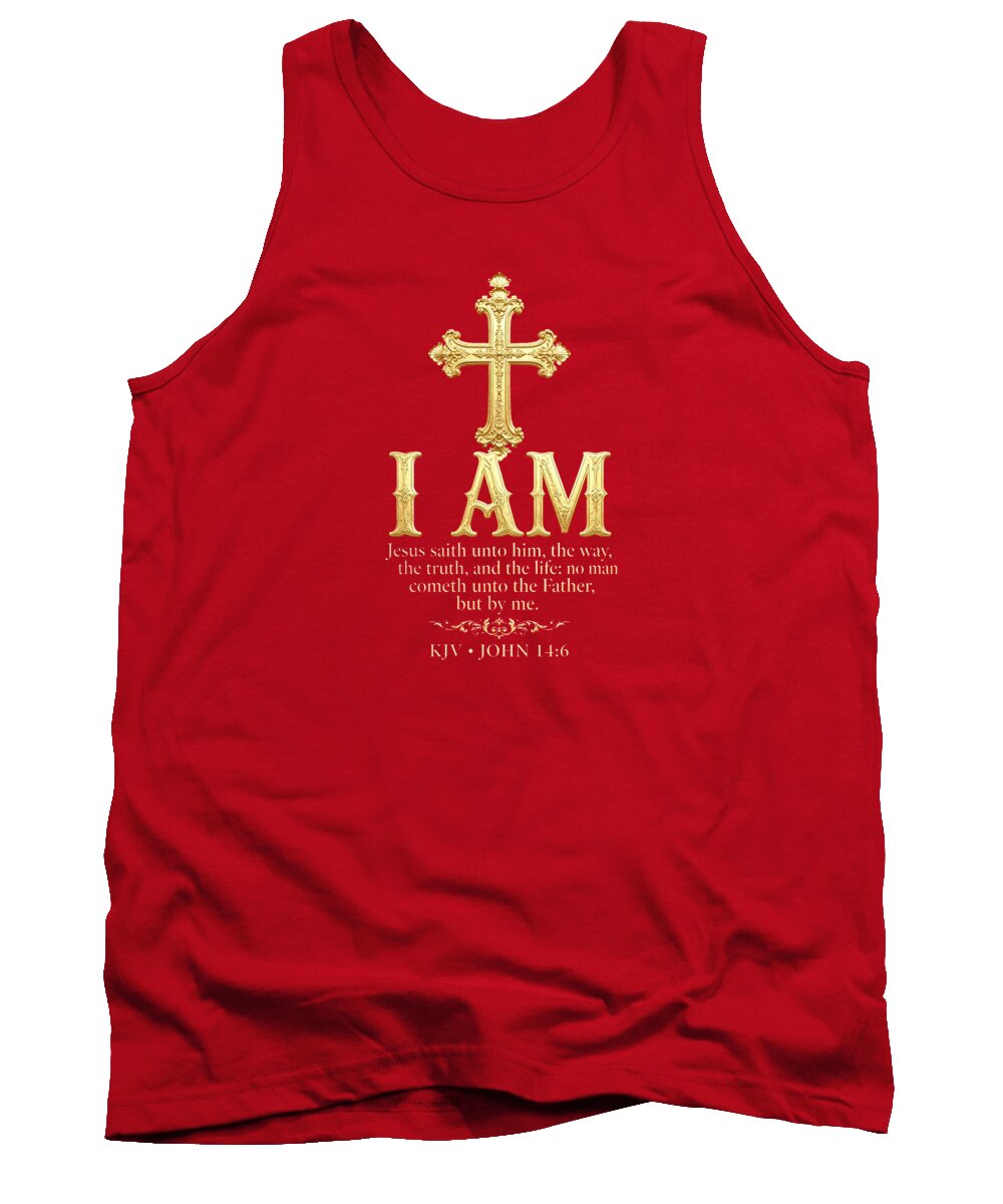 Golden Cross — Biblical Quote Women's Tank