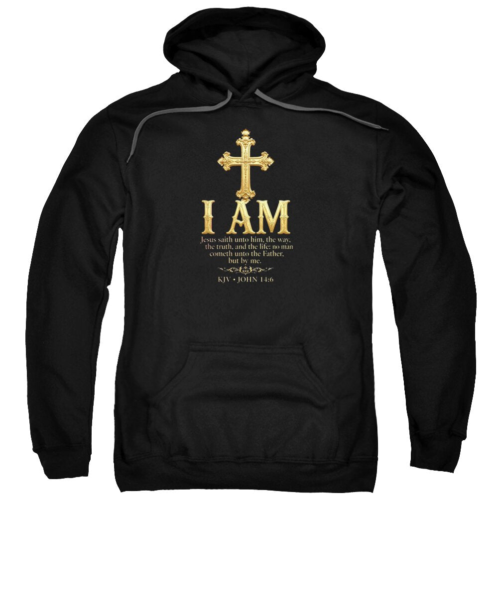 Golden Cross — Biblical Quote Sweatshirt
