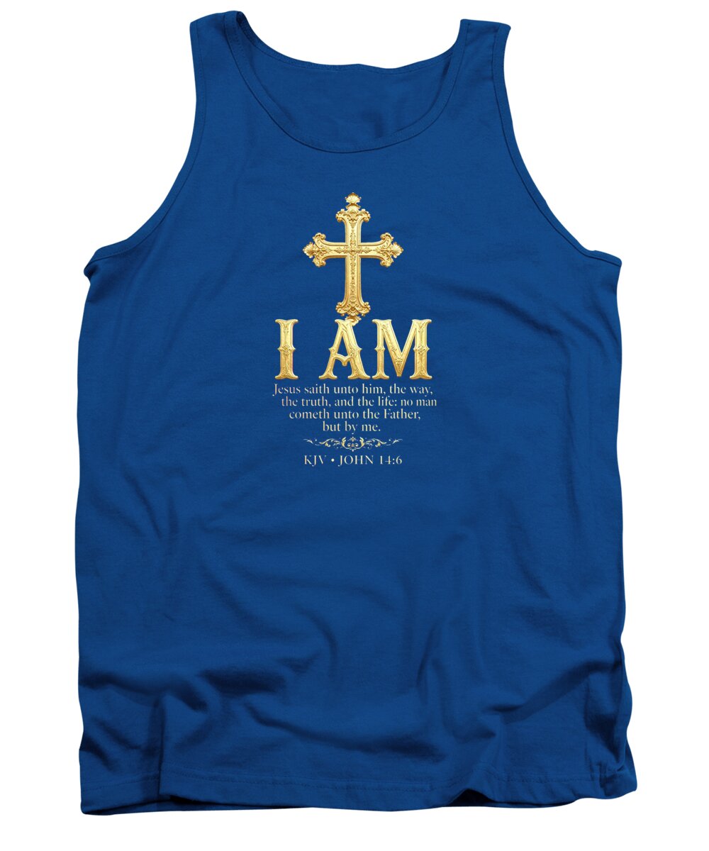 Golden Cross — Biblical Quote Women's Tank