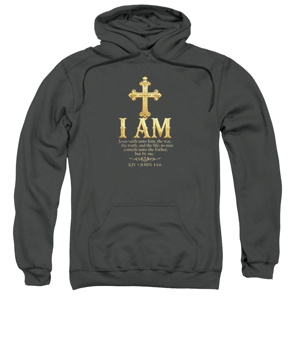 Golden Cross — Biblical Quote Sweatshirt