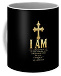 Golden Cross — Biblical Quote Christian Mug