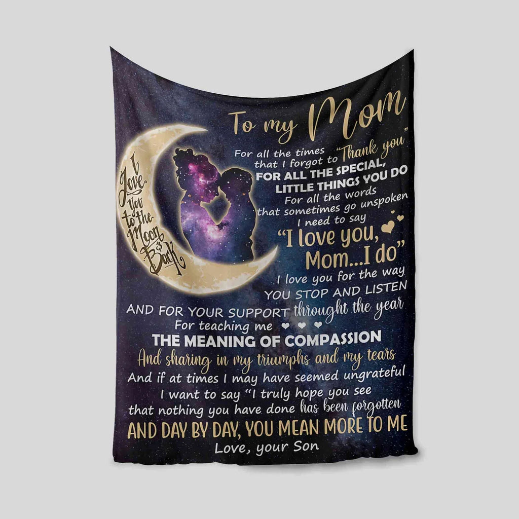 Mom Gift Blanket – From Son (Version 2)