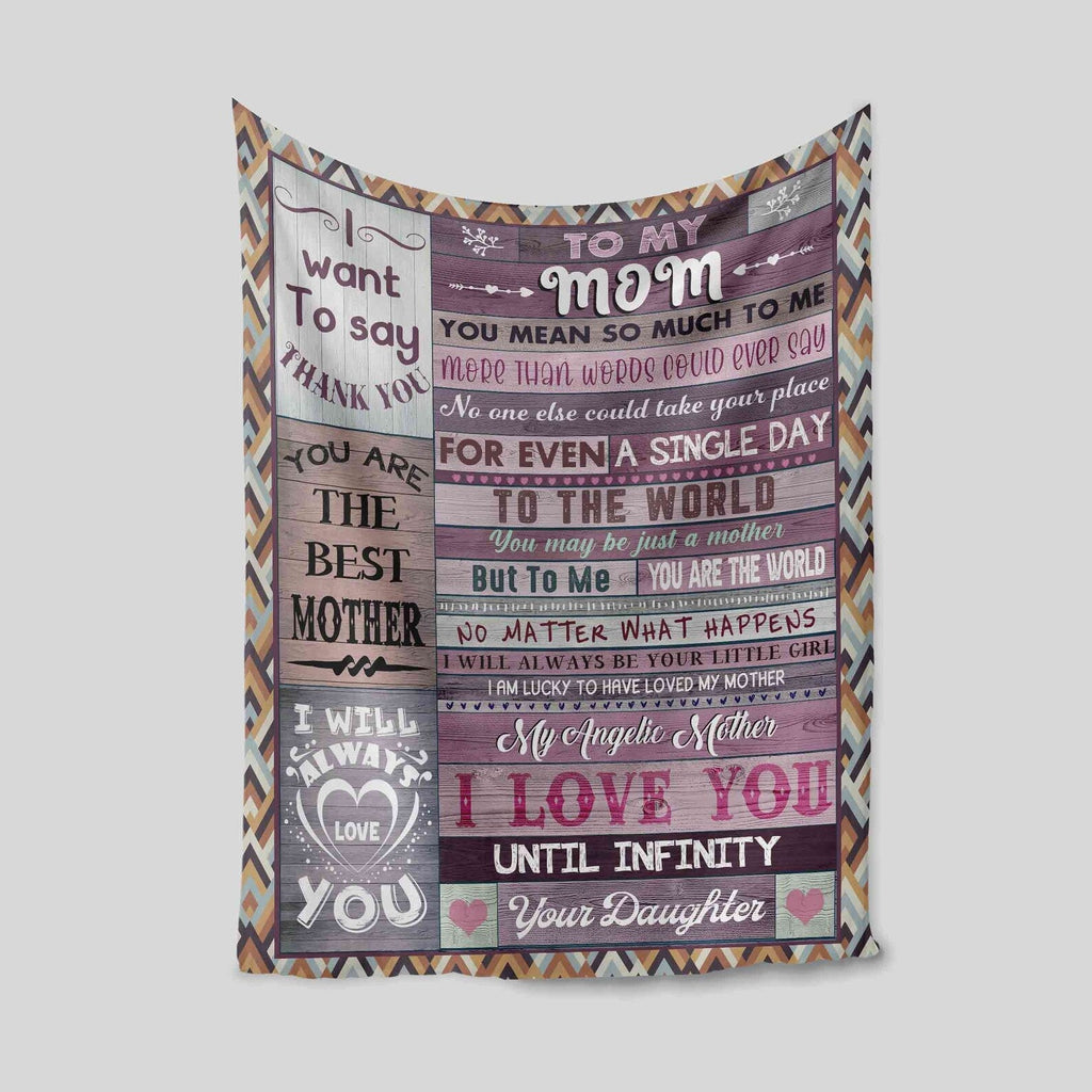Mom Gift Blanket – From Daughter