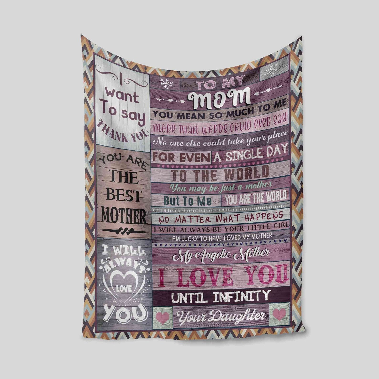 Mom Gift Blanket – From Daughter