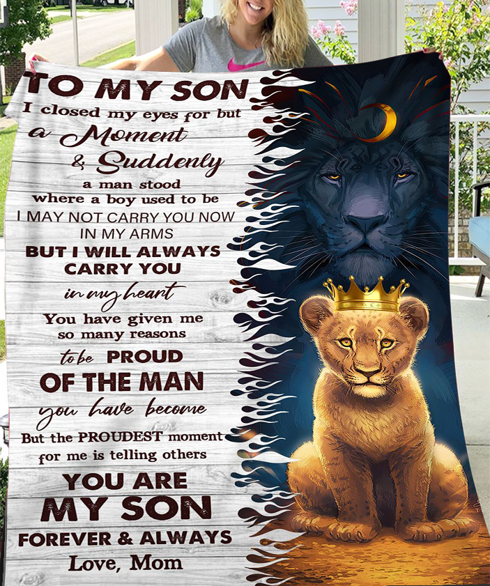 Son Gift Blanket – A Heartfelt Reminder from Mom