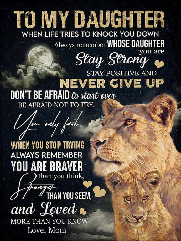 Daughter Gift Blanket – A Tender Message from Mom