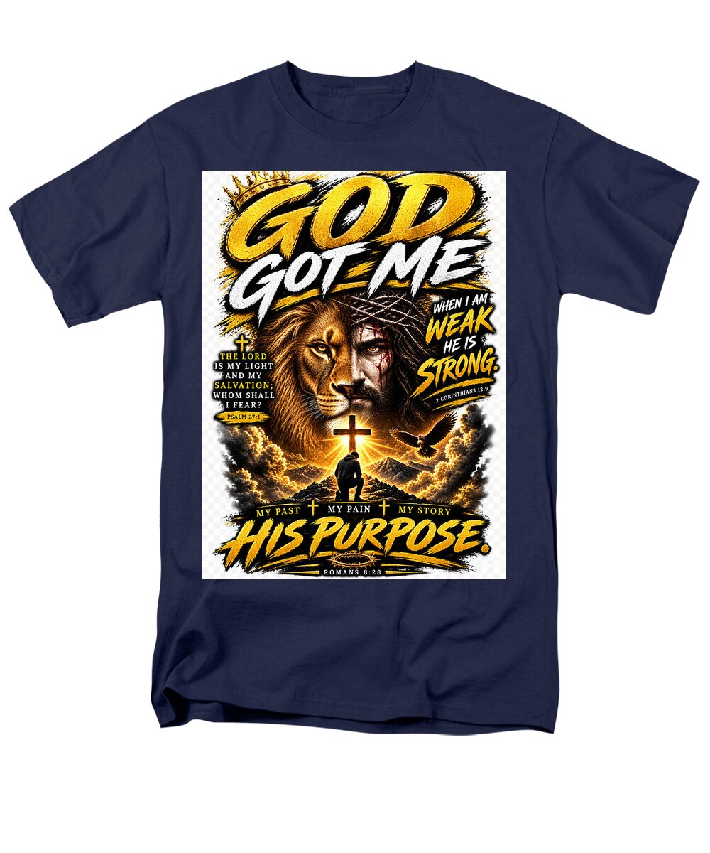 Faith, Purpose & Strength — Christian Men's Tee