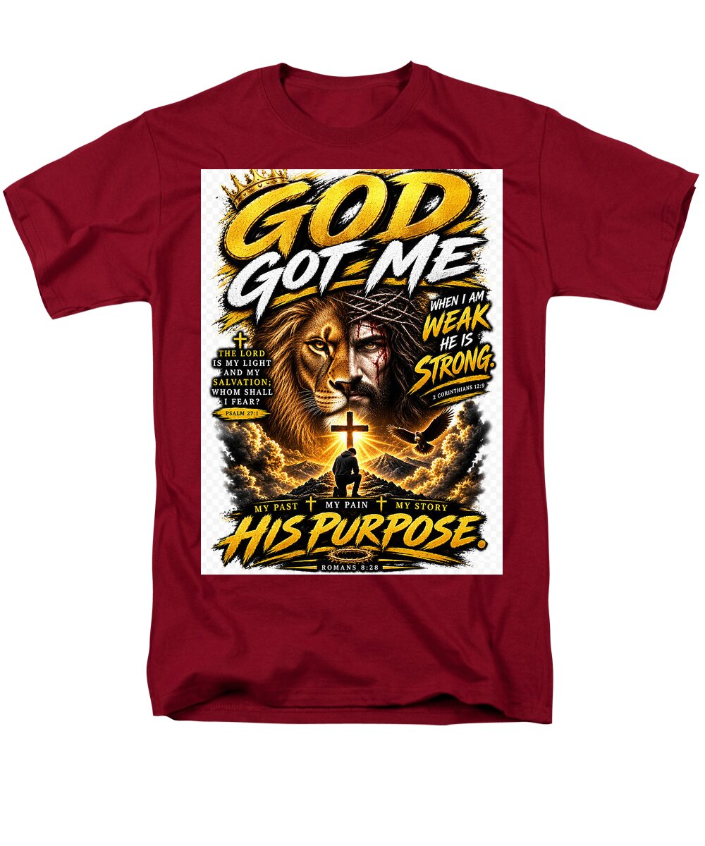 Faith, Purpose & Strength — Christian Men's Tee