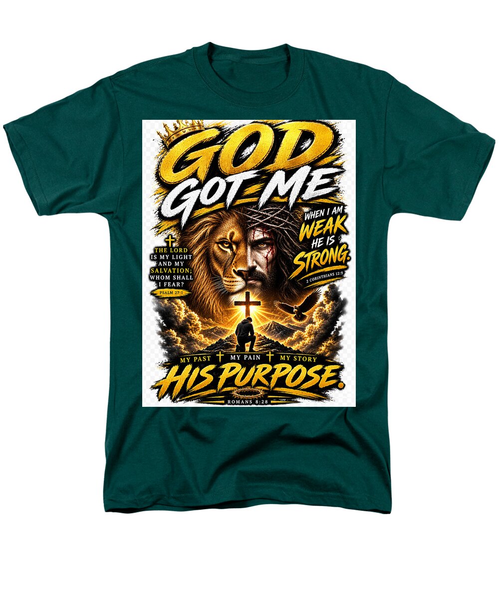 Faith, Purpose & Strength — Christian Men's Tee