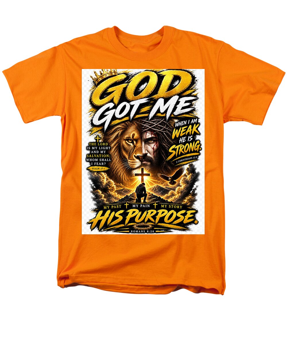 Faith, Purpose & Strength — Christian Men's Tee