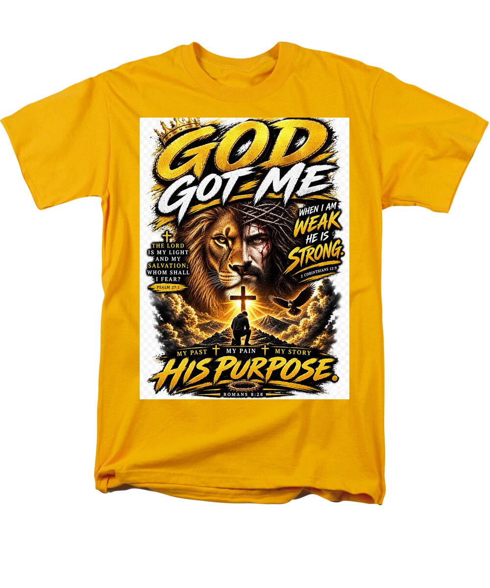 Faith, Purpose & Strength — Christian Men's Tee