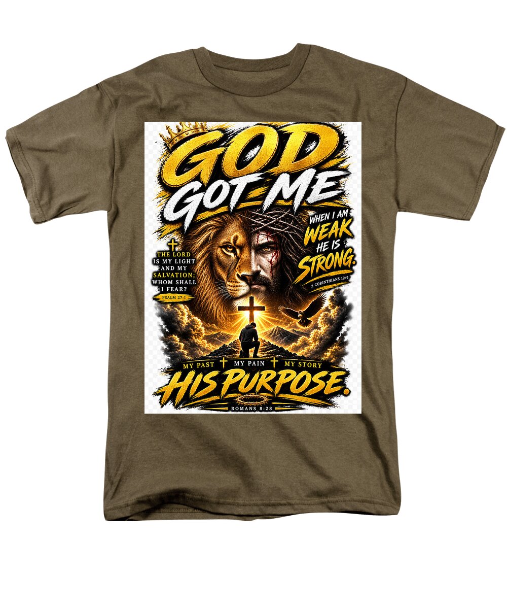 Faith, Purpose & Strength — Christian Men's Tee