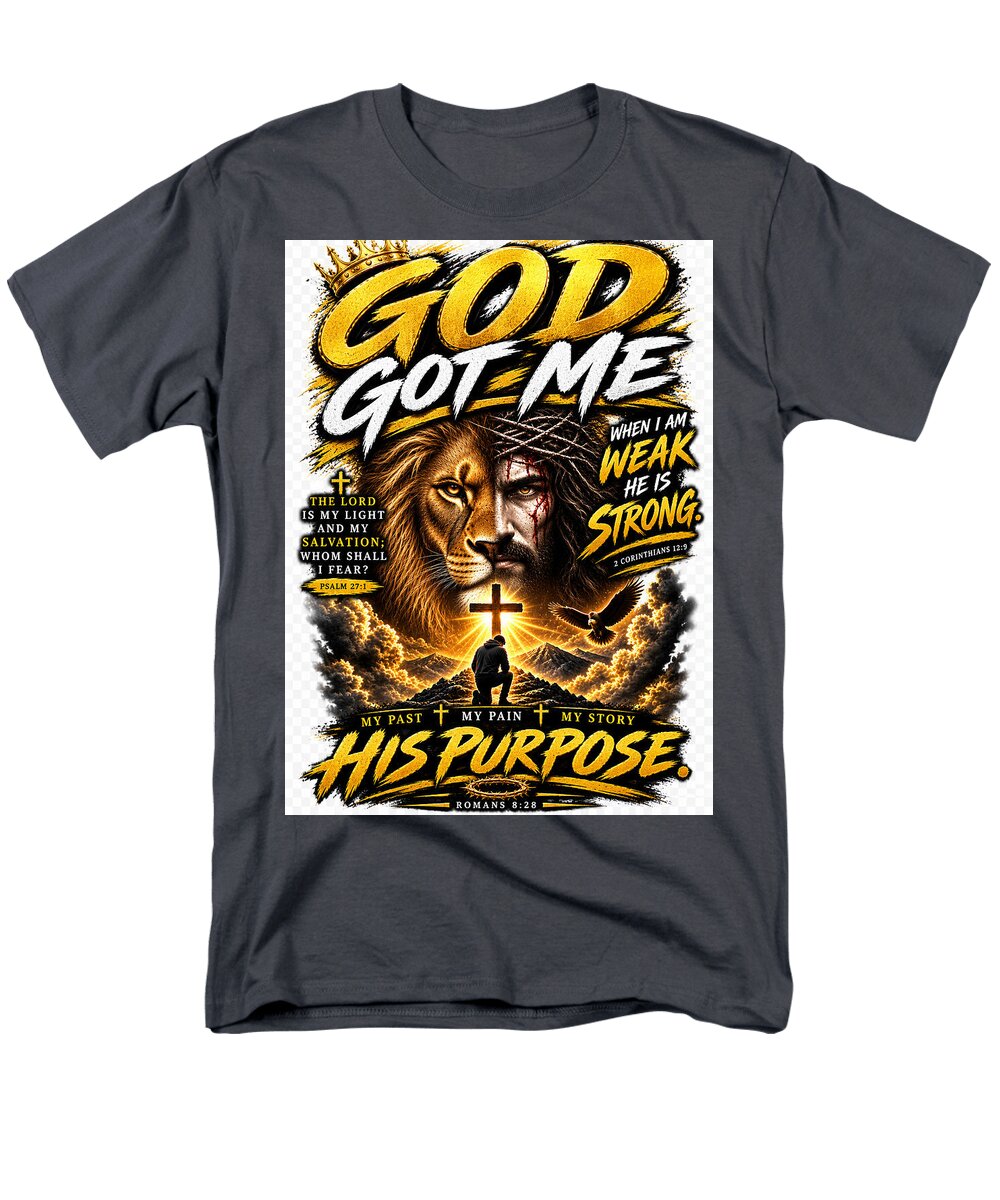 Faith, Purpose & Strength — Christian Men's Tee