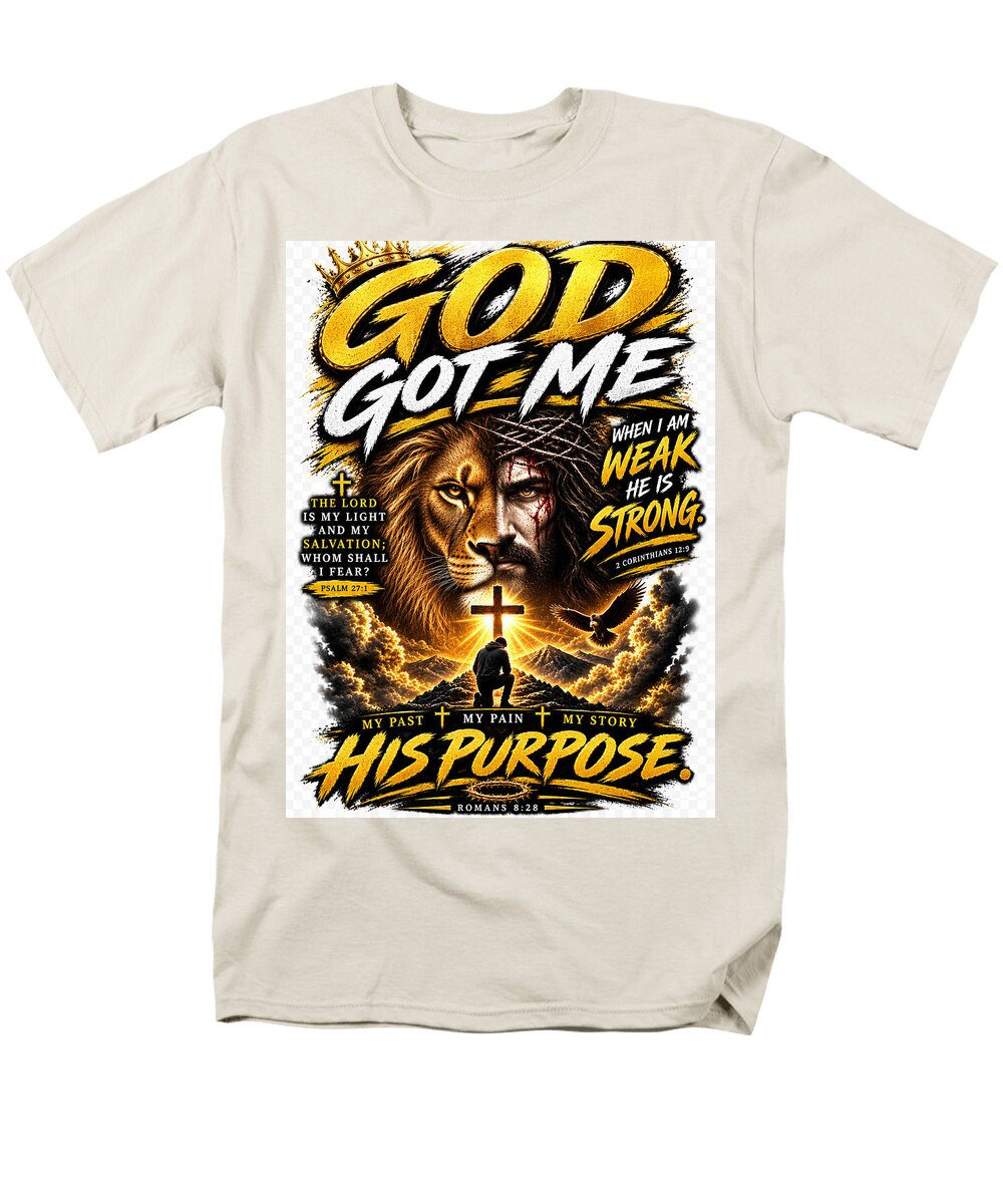 Faith, Purpose & Strength — Christian Men's Tee