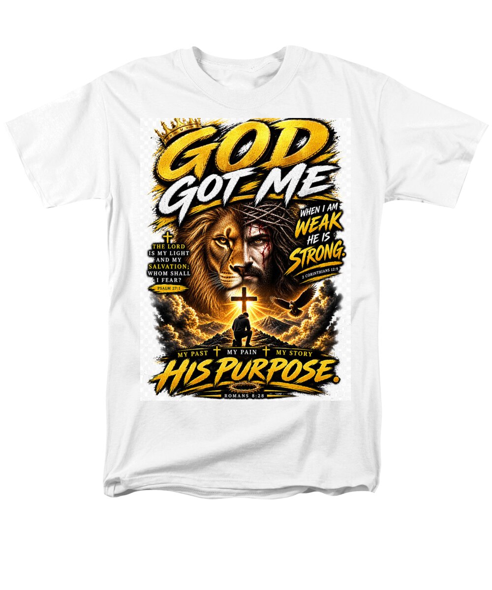 Faith, Purpose & Strength — Christian Men's Tee