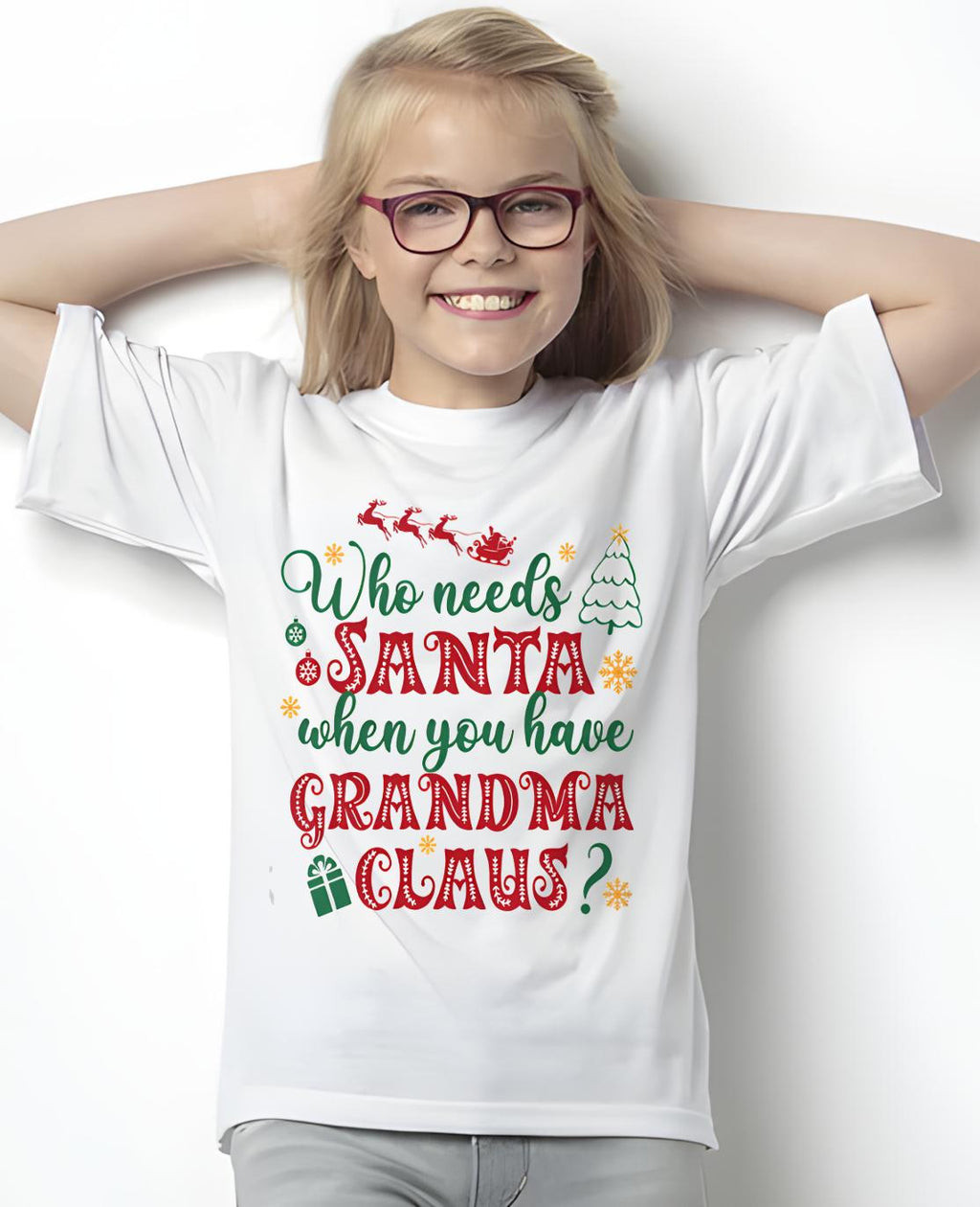 Christmas T-Shirt for Grandma – Gift from Grandkids