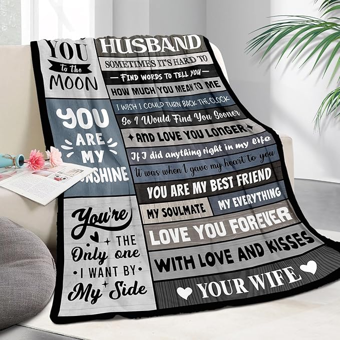 Husband Gift Blanket – From Wife