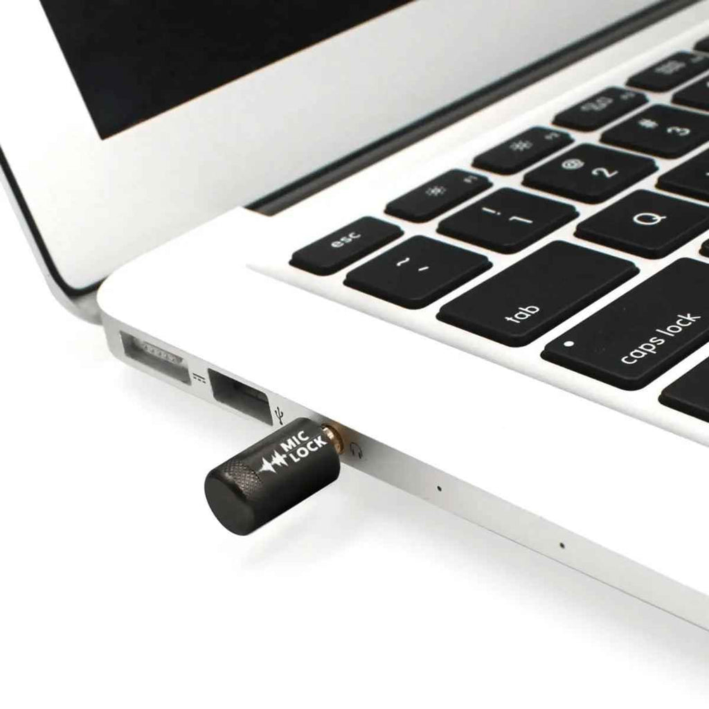 Mic-Lock 3.5mm Microphone Blocker – Plug-and-Play Privacy Protection | Grey