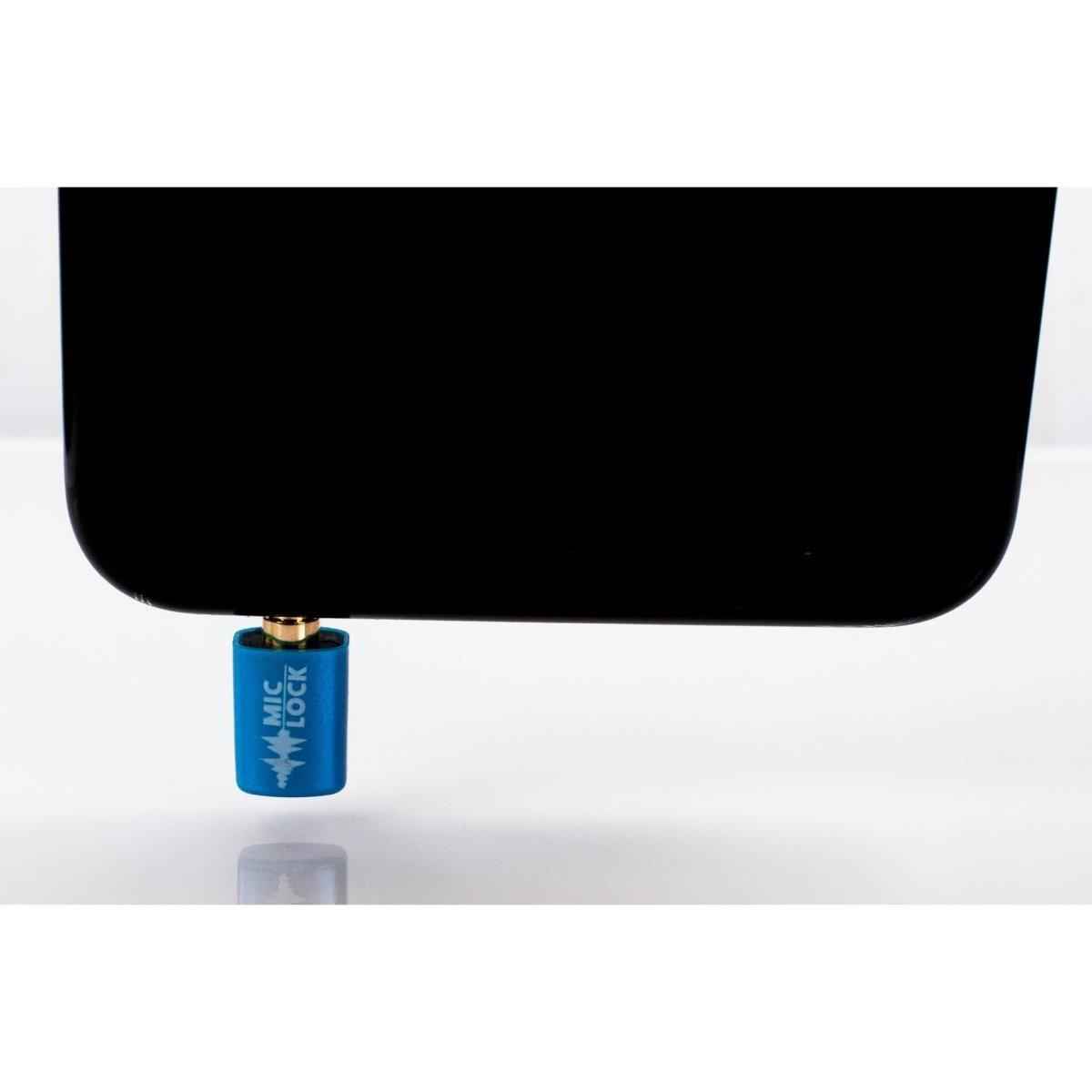Mic-Lock 3.5mm Mini Microphone Blocker – Blue