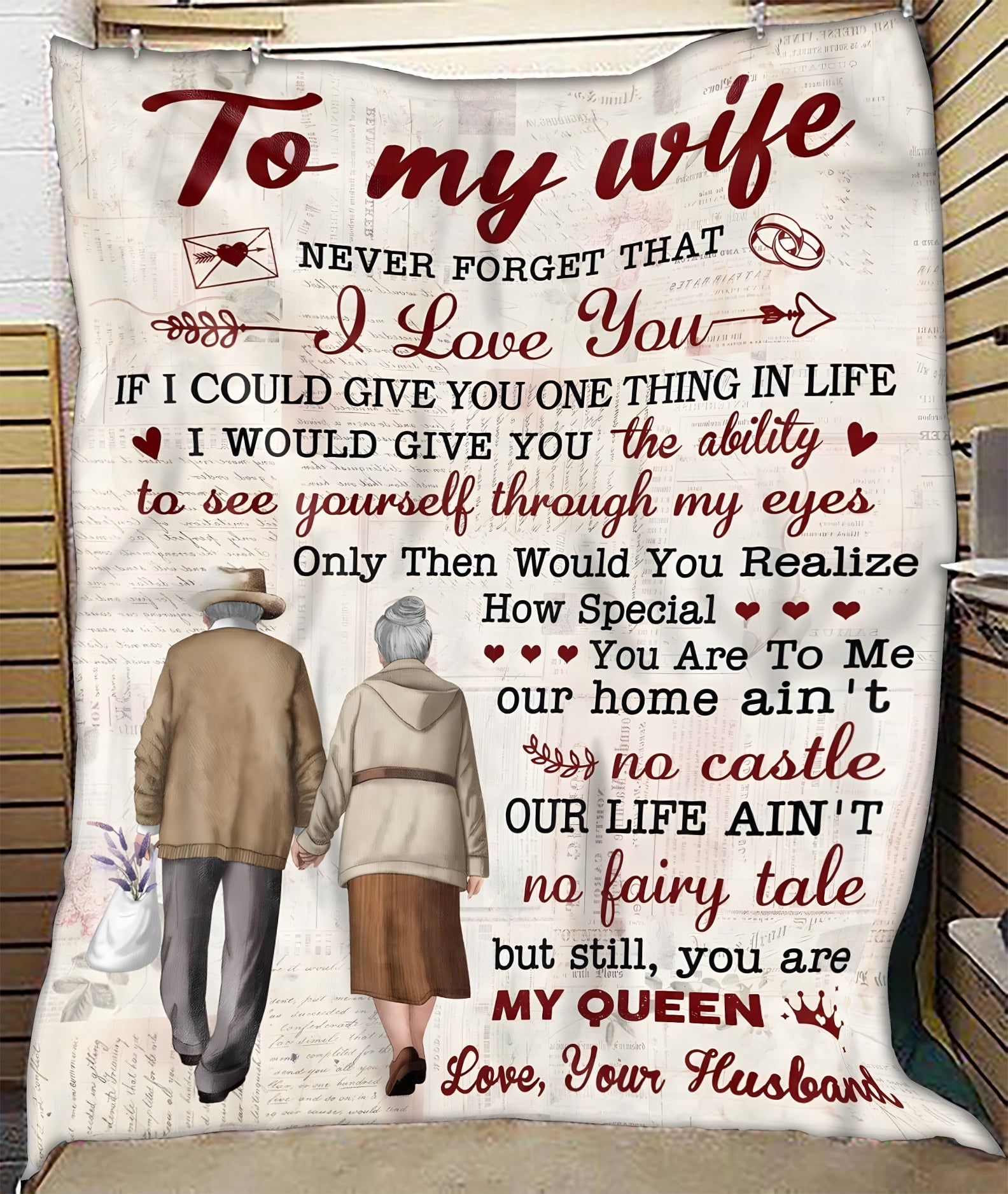 Wife Gift Blanket – From Your Husband