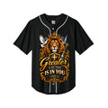 1 John 4:4 Christian baseball jersey front