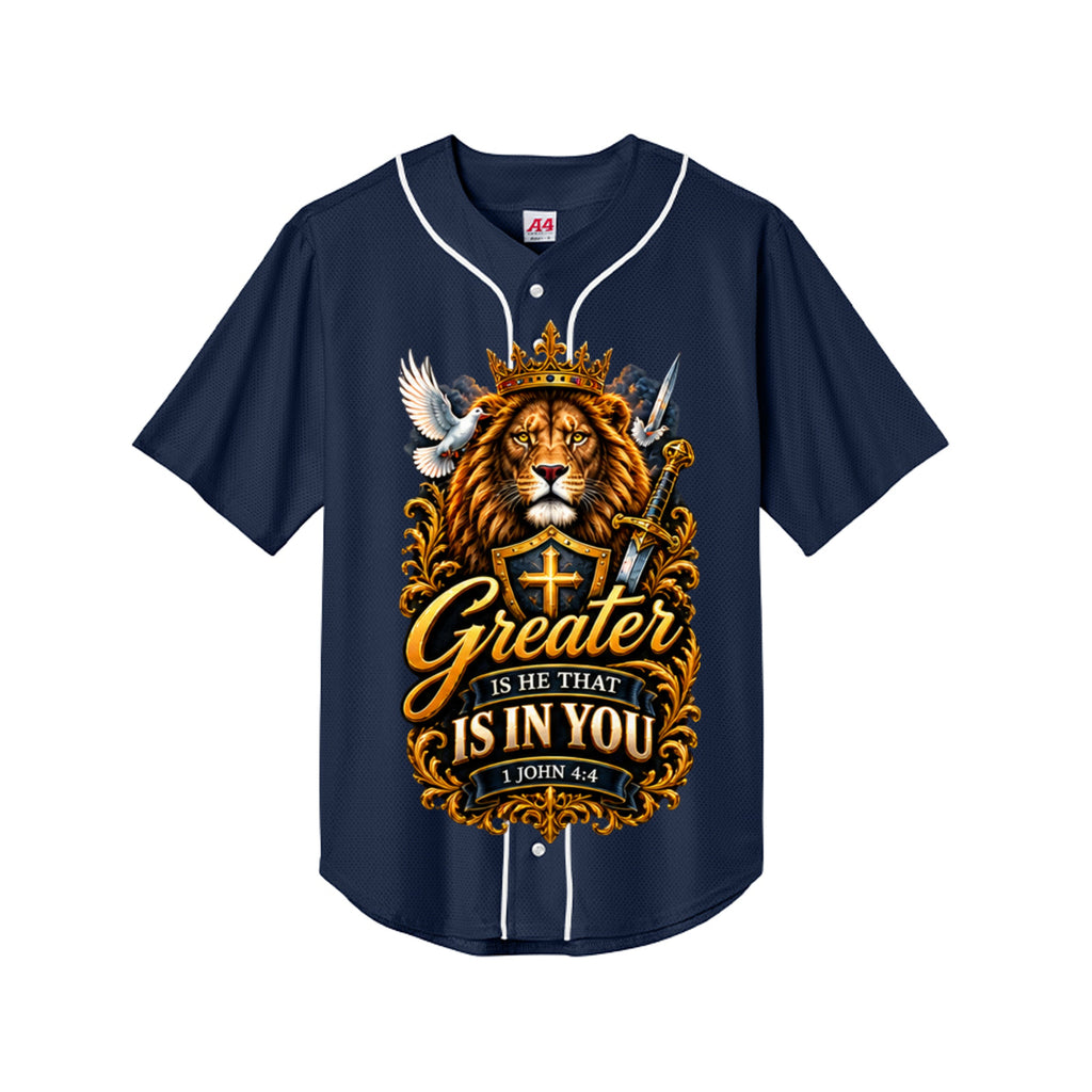 Christian baseball jersey front in alternate color