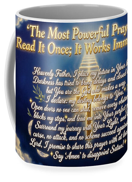 Prayer with Heavenly Imagery — Inspirational Mug