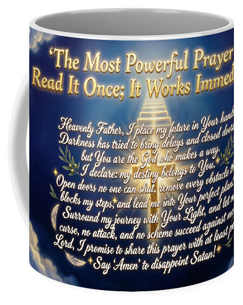 Prayer with Heavenly Imagery — Inspirational Mug