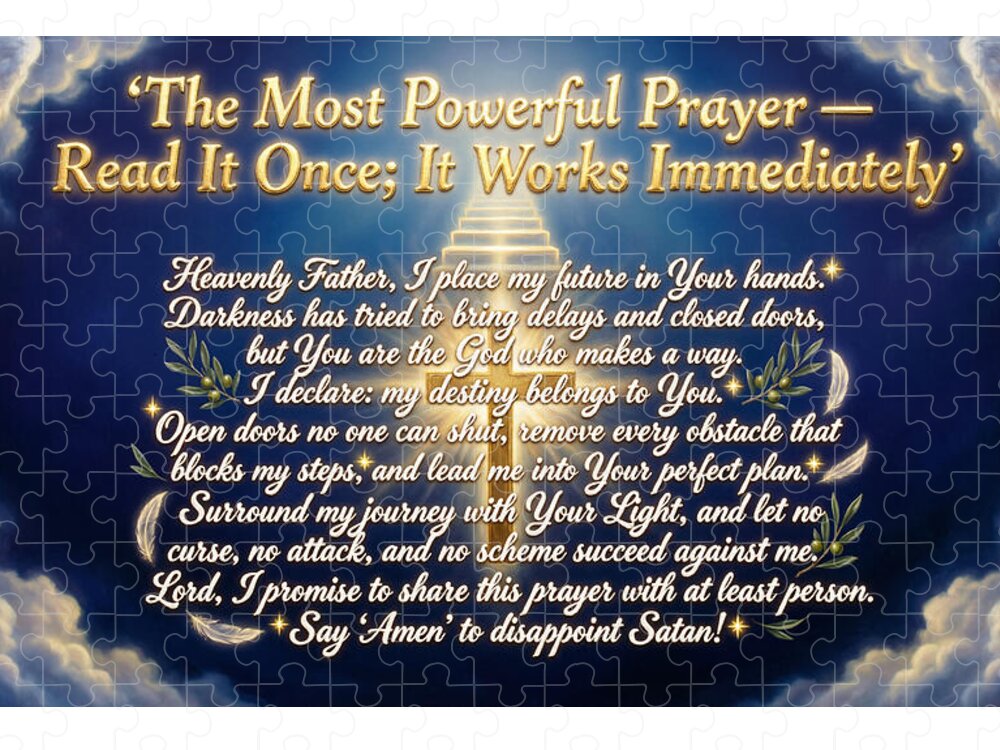 Prayer with Heavenly Imagery — Jigsaw Puzzle