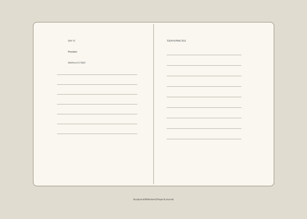 Interior pages of Prayers for Every Season devotional