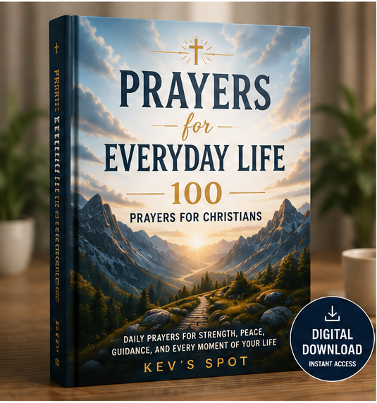 Prayers for Everyday Life: 100 Prayers for Christians mountain cover