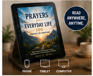 Prayers for Everyday Life digital devotional on a phone
