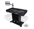 ProX DJ Control Tower with 2 Flight Cases – Black