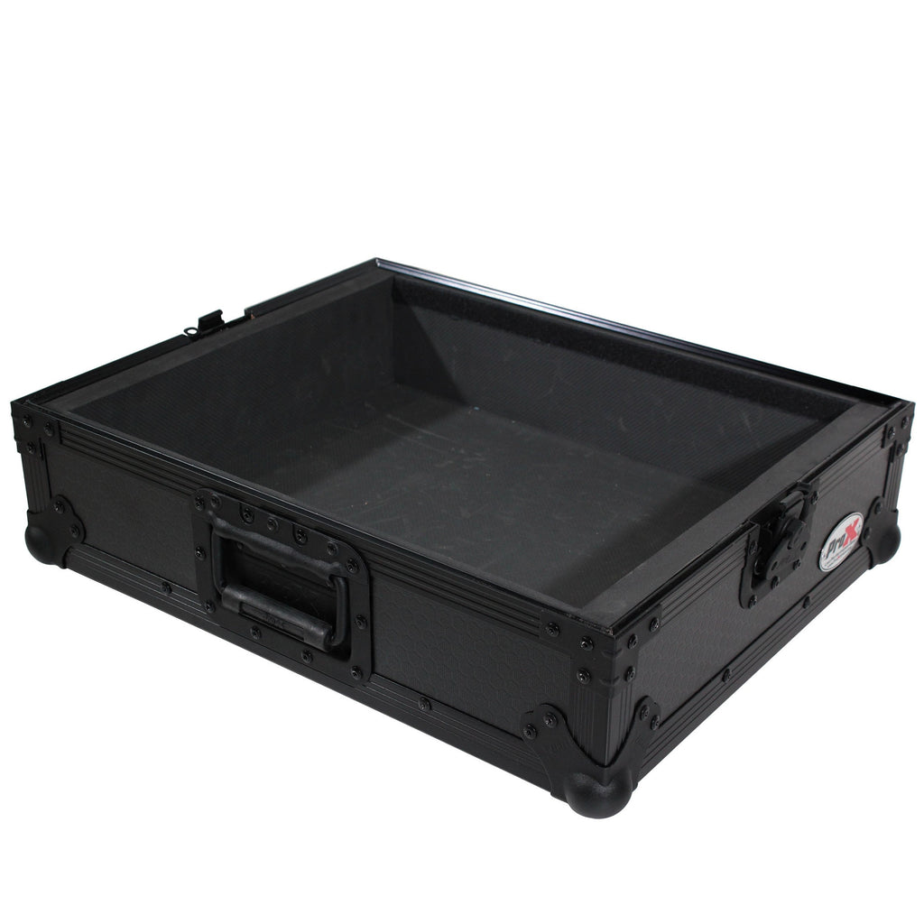 ProX Universal Turntable Flight Case with Foam Kit – Black