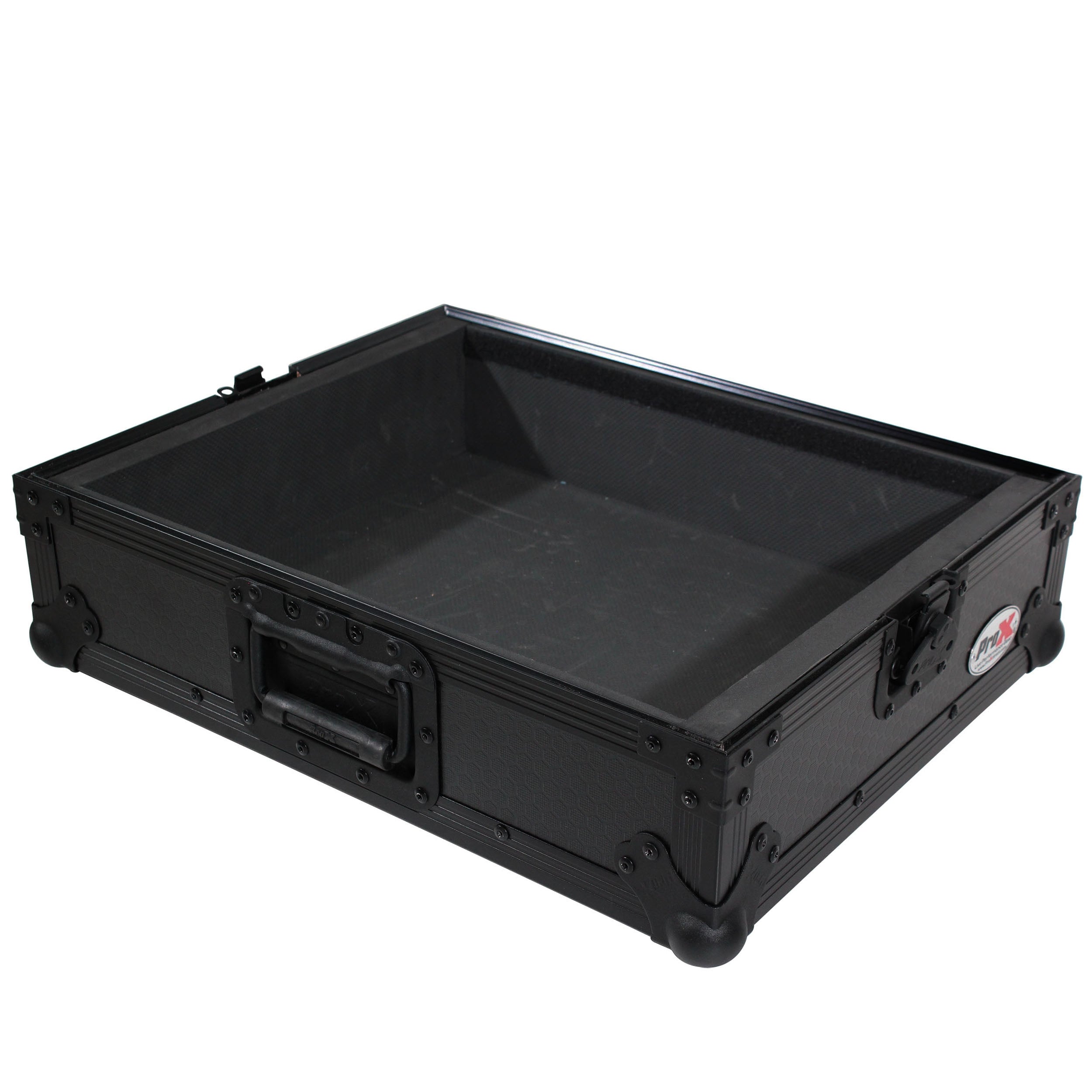 ProX Universal Turntable Flight Case with Foam Kit – Black