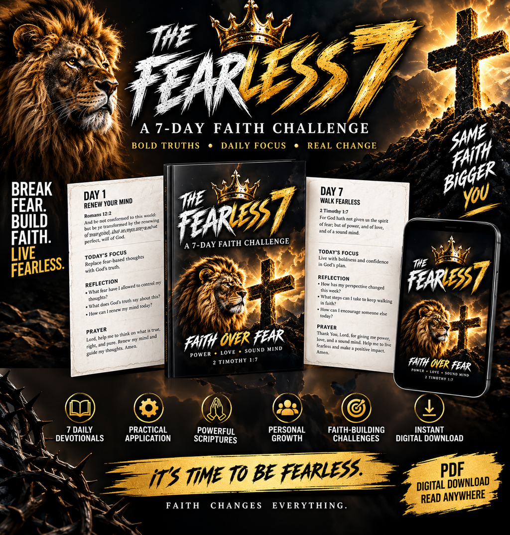 The Fearless 7 seven-day faith challenge promotional artwork