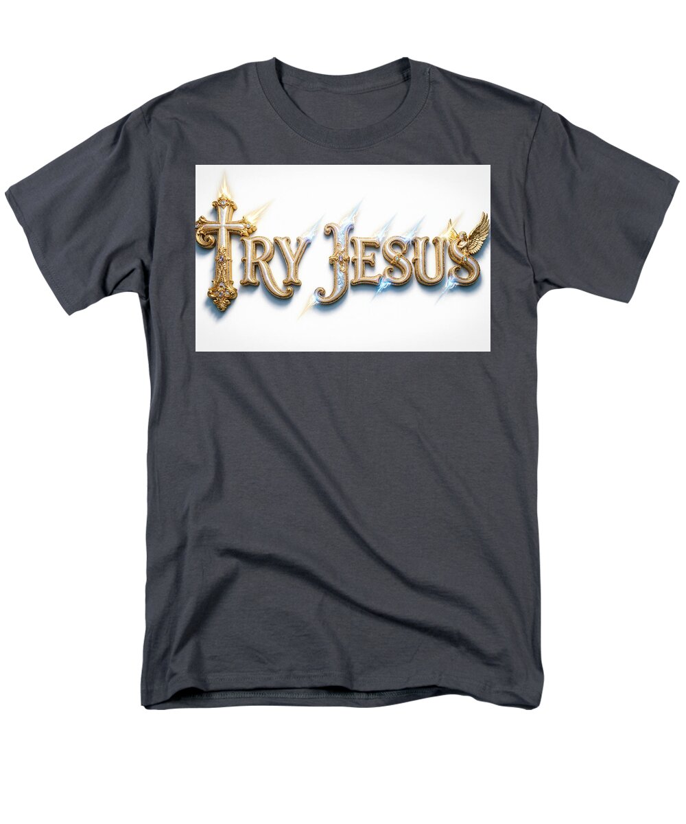 Try Jesus — Men's Christian Tee