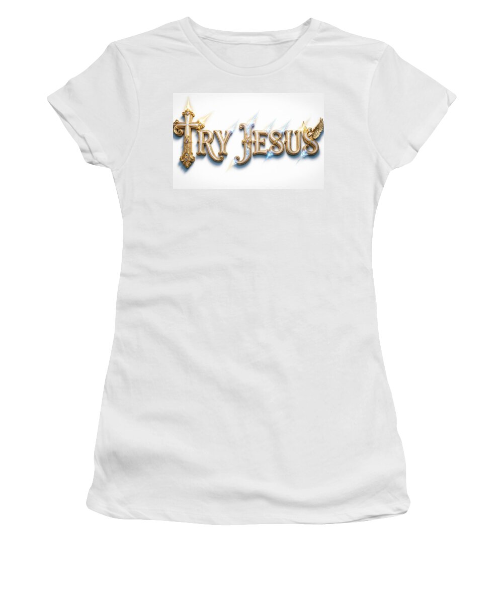 Try Jesus — Women's Christian Tee