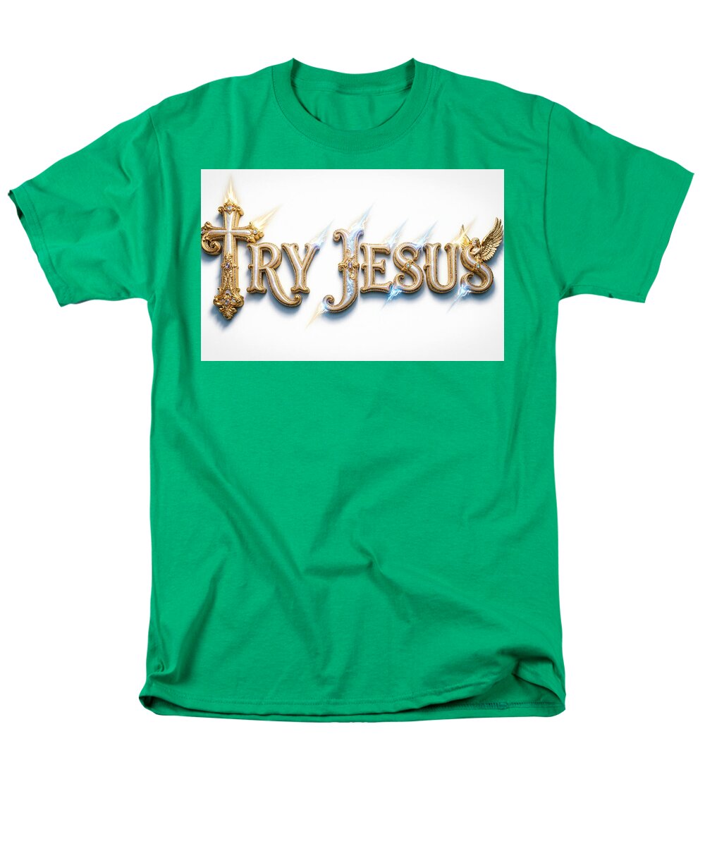 Try Jesus — Men's Christian Tee