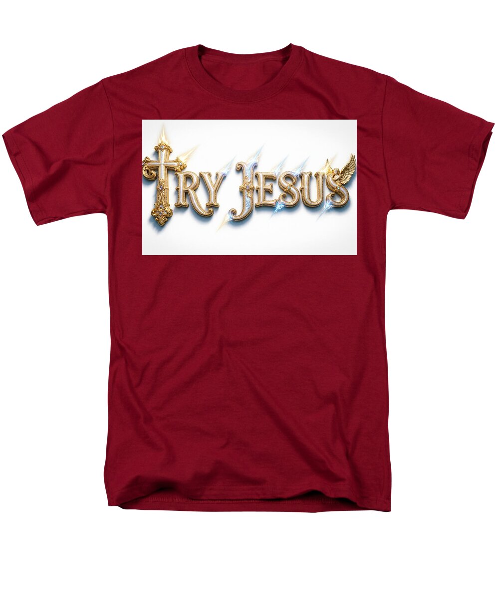 Try Jesus — Men's Christian Tee