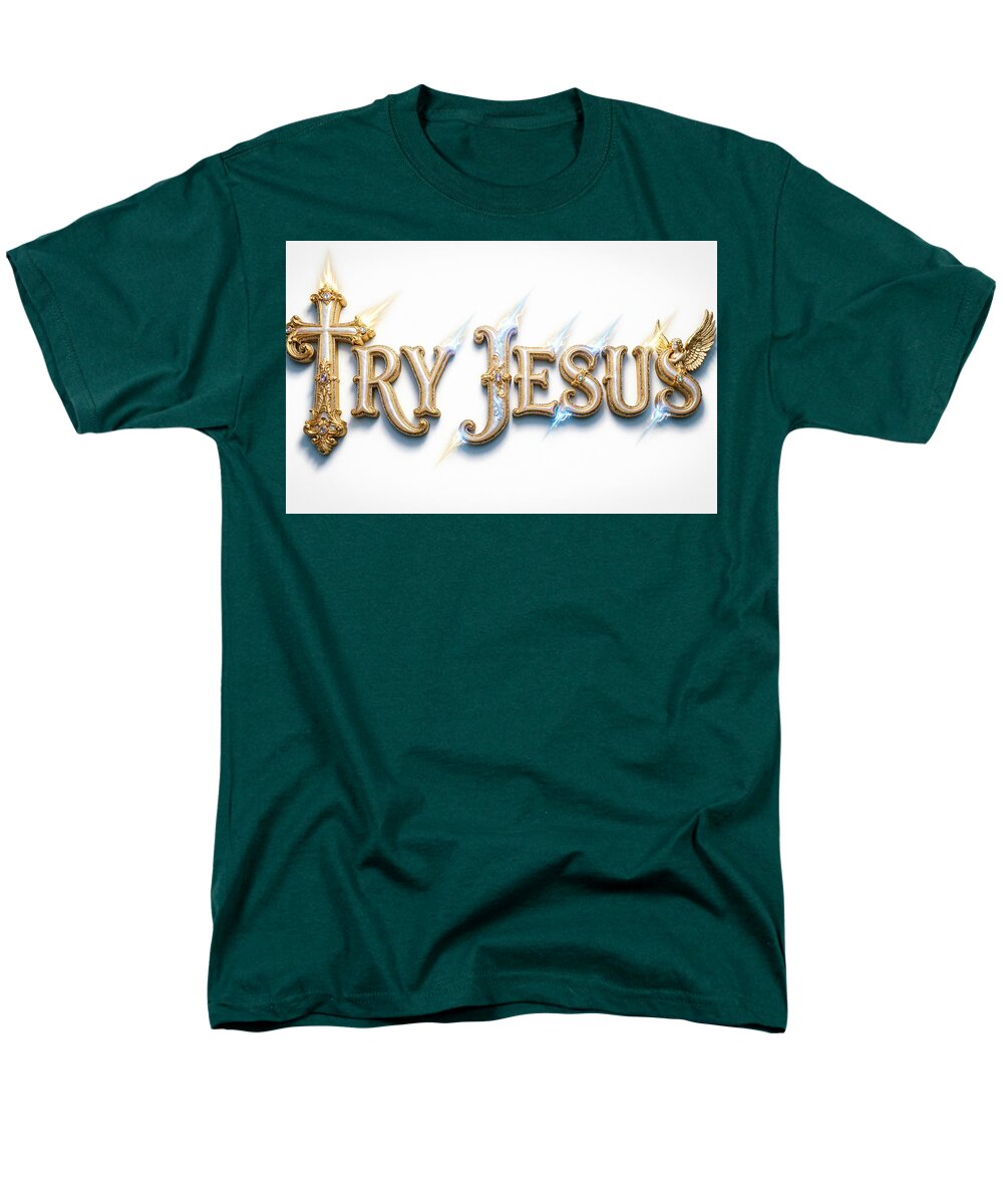 Try Jesus — Men's Christian Tee