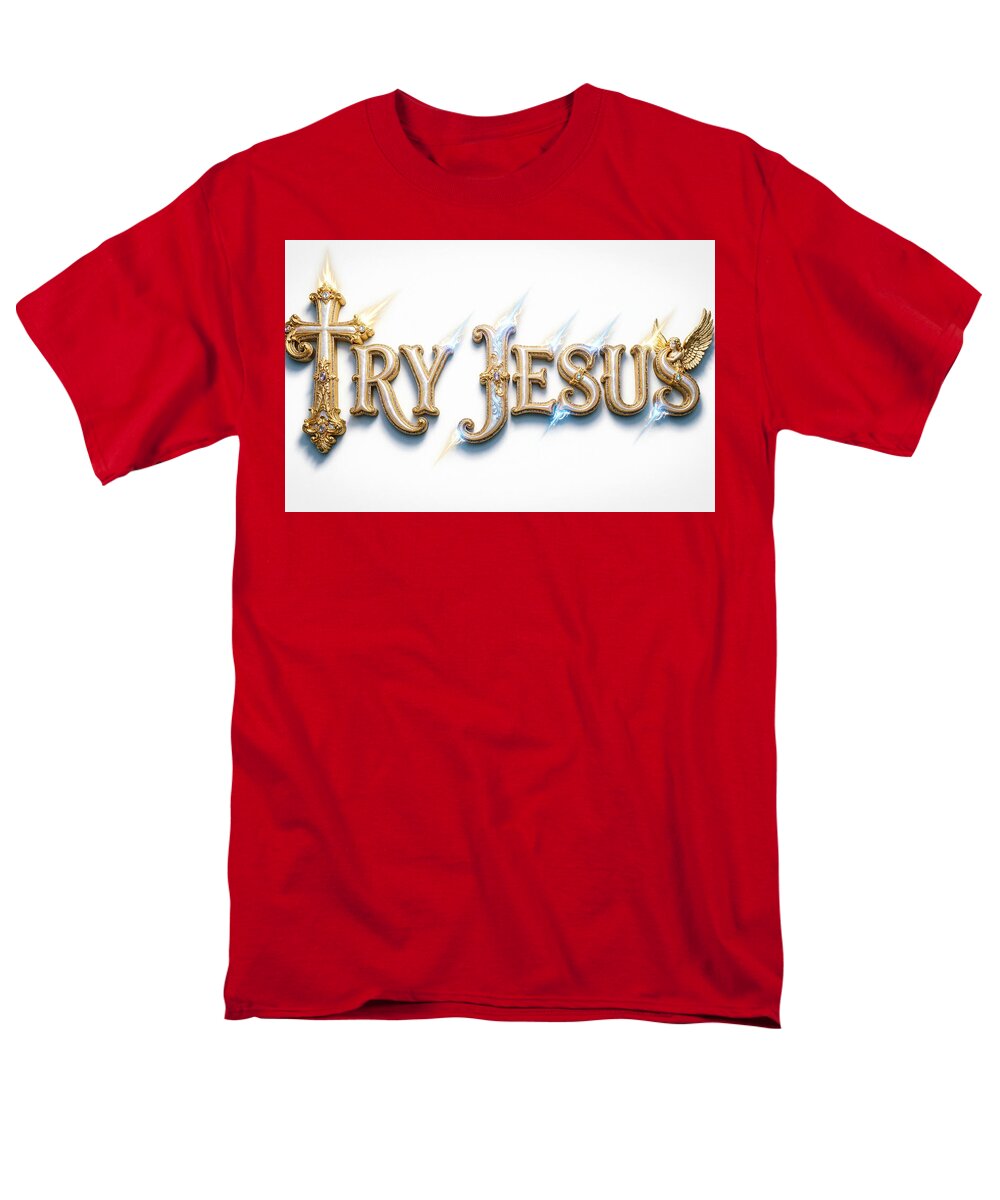 Try Jesus — Men's Christian Tee